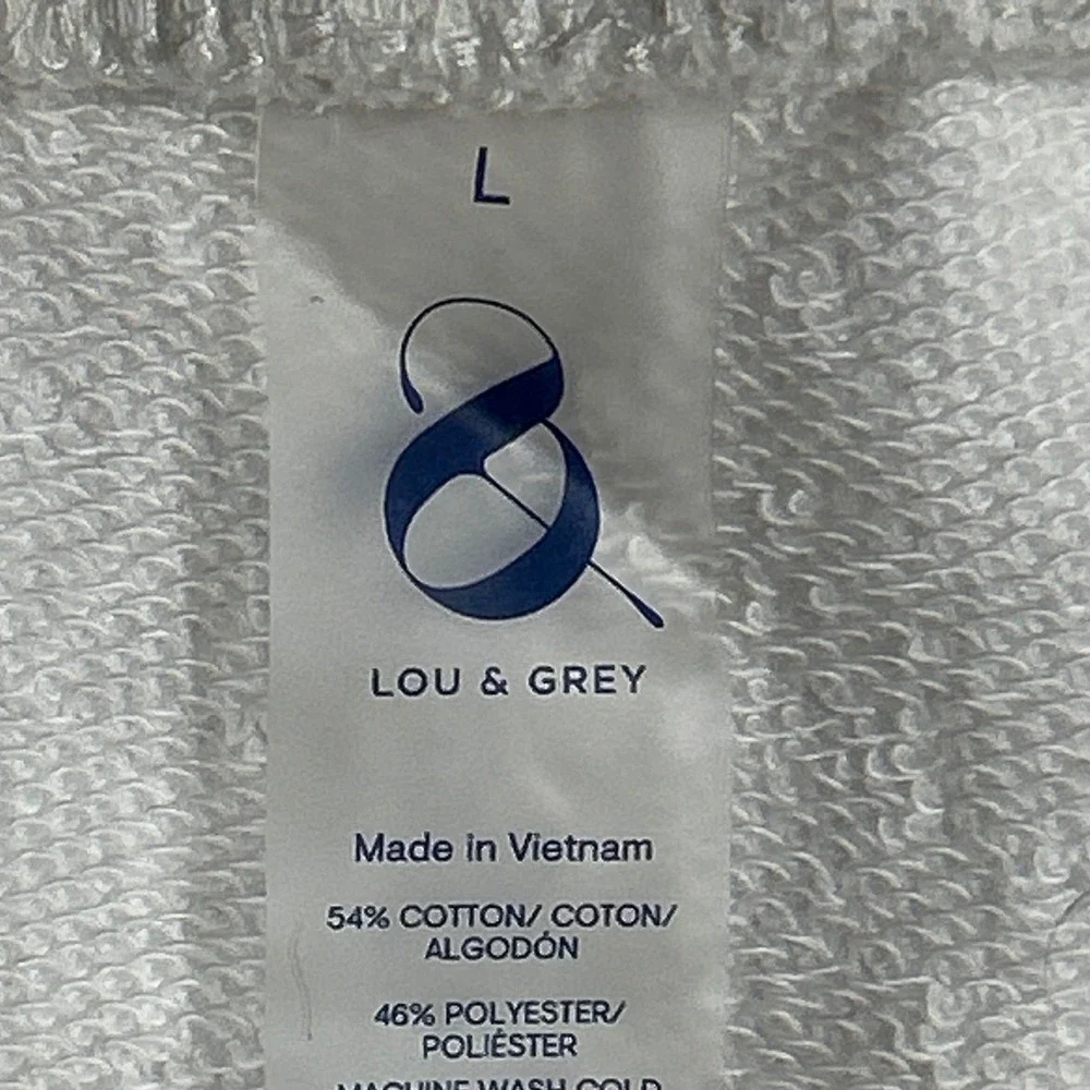 Lou &‎ Grey White French Terry Mini Skirt Size L Poolside Cover Up